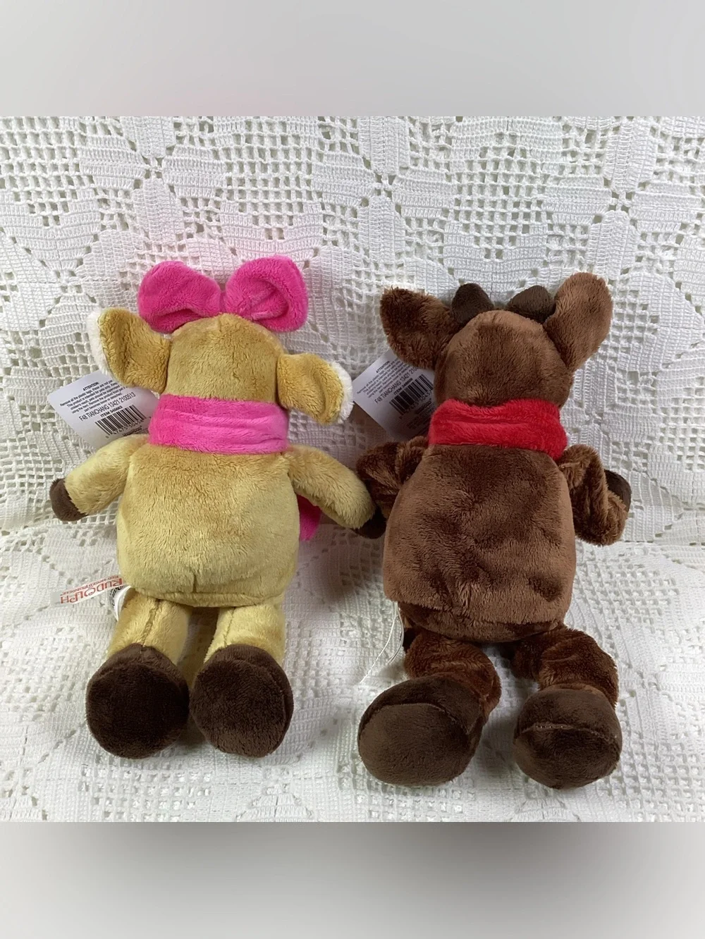 Rudolph Plush Reindeer Pet Toy bundle